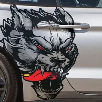 Подходит Для Mustang F-150 Ranger Coyote Wolf Татуировка Дизайн Племенной Двери Кровать Боковой Пикап Автомобиль Грузовик Виниловая Графическая Наклейка Наклейка