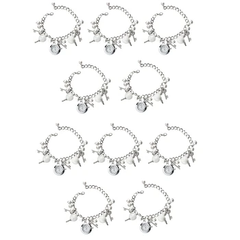 10X Модные Женские Кварцевые подвески для девочек, жемчужный браслет, цепочка для наручных часов, Горячая