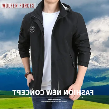 Бейсбольная куртка мужская в повседневном стиле с капюшоном, мотоциклетная ретро-ветровка, Военный альпинизм, тяжелый треккинг, холодный спорт