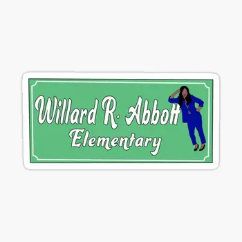 Знак начальной школы Abbott 5 шт. Автомобильные наклейки для украшения холодильника, Художественная гостиная, Аниме-наклейки, Автомобильная комната, Домашний Бампер, милый