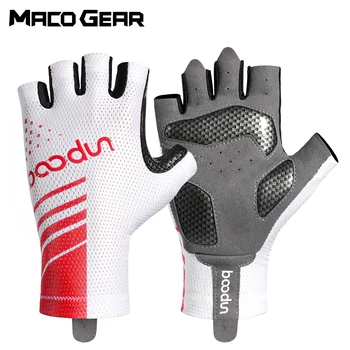 Велосипедные перчатки с половиной пальца, Тактические противоскользящие, противоударные Мужские MTB Шоссейные велосипедные перчатки Для верховой езды, Спорт на открытом воздухе, Дышащая Велосипедная перчатка