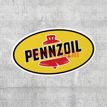 Виниловая наклейка Pennzoil, высечка, Полноцветная Гоночная Indy, Винтажные Автомобильные Масляные Наклейки