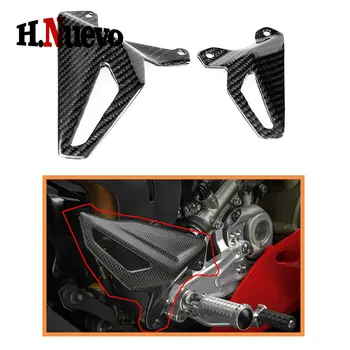 Задняя Накладка Для мотоцикла Из Углеродного Волокна, Защитная Накладка Для Ног, Аксессуары Для Ducati Panigale V4 V4S V4 S 2018 2019 2020