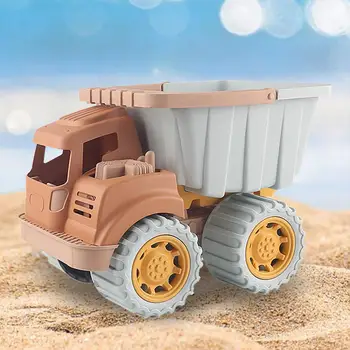 Пляжные игрушечные самосвалы, мелкая моторика с наклоняющейся кроватью, игрушки для песочницы, транспортное средство для подарка на день рождения в помещении на открытом воздухе в возрасте 3, 4, 5