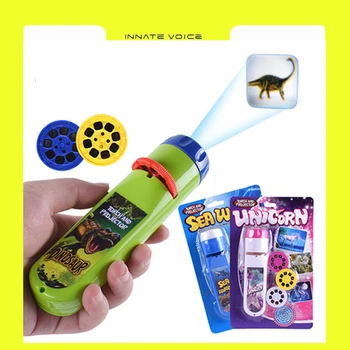 Проекционный фонарик ZK50, Детский проектор, Милый мультяшный динозавр, Космический ночник для животных, Обучающие забавные игрушки перед сном