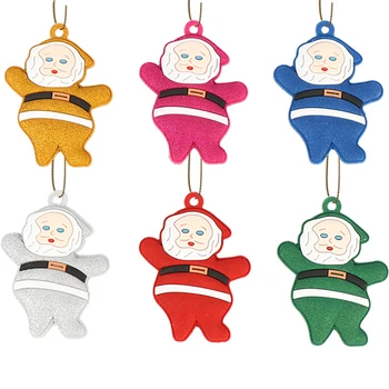 Симпатичные ПВХ мини красочные украшения Кулон Детские подарочные игрушки для Рождественской вечеринки украшение детского сада