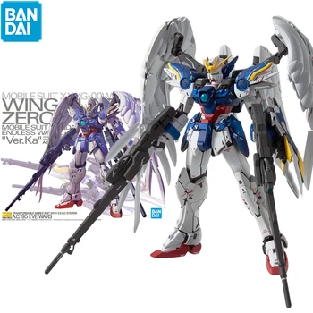 В наличии Оригинальные BANDAI SPIRITS MG Ver Ka XXXG-00W0 Wing Gundam Zero EW Гандам Винг Бесконечный Вальс Фигурка Игрушки Подарки