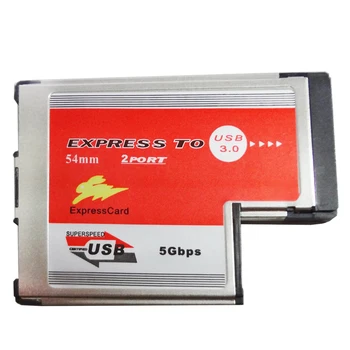 2 Двойных порта USB 3,0 Концентратор Express Card ExpressCard 54 мм Скрытый Внутри USB3.0 Адаптер ASMedia ASM1042 Чип Для Ноутбука Notebook НОВЫЙ