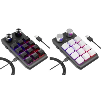 Программируемая клавиатура RGB с 12 клавишами и подключаемым Macropad, Механическая игровая клавиатура для одной руки, для окон