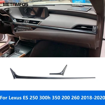Для Lexus ES 250 300h 350 200 260 2018 2019 2020, Аксессуары для отделки Центральной консоли приборной панели из углеродного волокна, Аксессуары для Стайлинга автомобилей