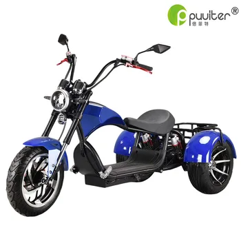 Электрический трехколесный велосипед Мотоцикл 3000 Вт 60 В 30А Для отдыха взрослых Прогулочный Аккумулятор Автомобиль Открытый Гольф-кар электрический велосипед Дальность 55 км