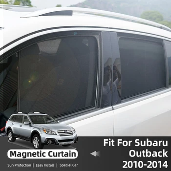 Для Subaru Outback BR 2010-2014 Магнитный Автомобильный Солнцезащитный Козырек Передняя Рамка Лобового стекла Занавеска Заднего Бокового Окна Солнцезащитный Козырек