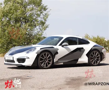 Автомобильные наклейки для Porsche 911 GTS для внешней отделки кузова автомобиля персонализированная креативная спортивная наклейка
