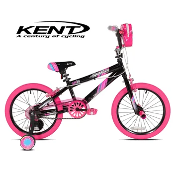 Велосипед Kent Bicycles для девочек 18 дюймов, черный и розовый