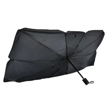 Солнцезащитный козырек на лобовое стекло, зонт, переносное автомобильное переднее стекло, теплоизоляция, солнцезащитный козырек, УФ-защита для